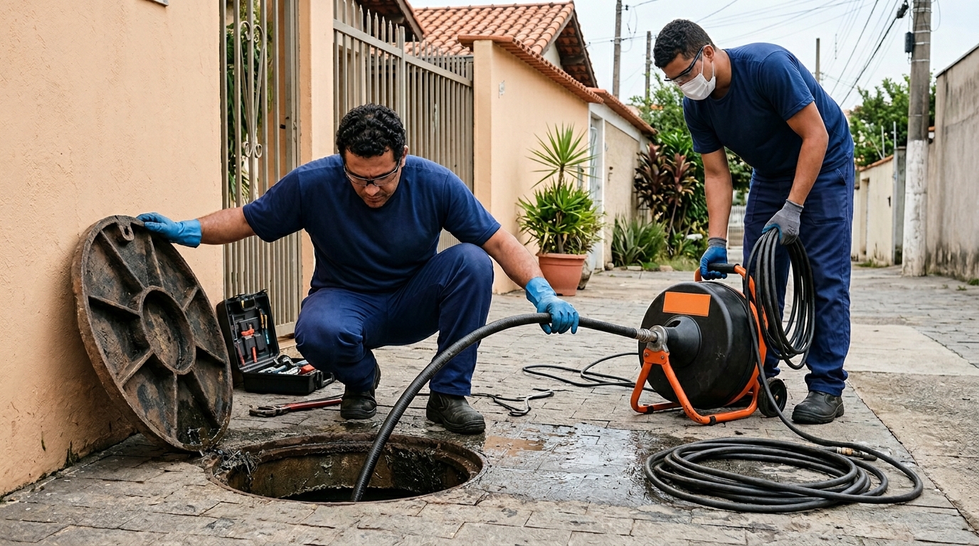 Desentupimento de esgoto em Teresina-PI