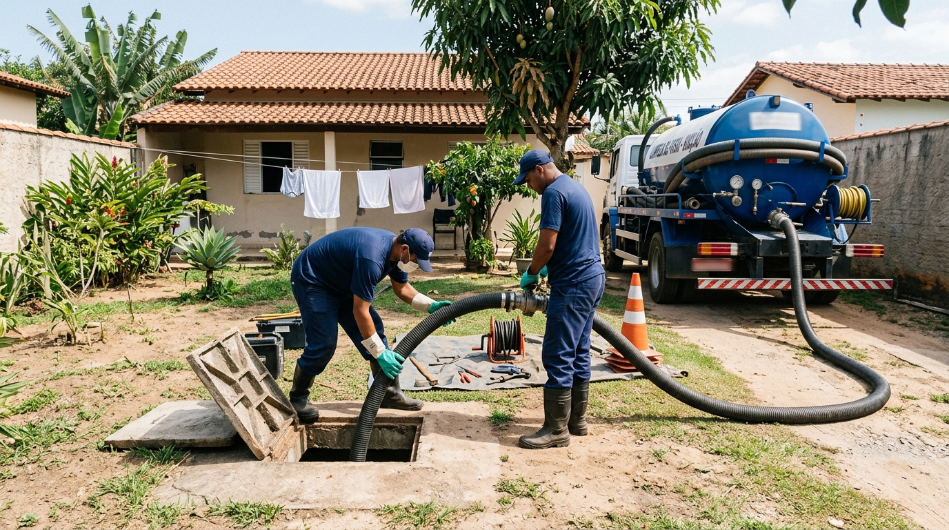 Limpeza de fossa séptica em Teresina-PI