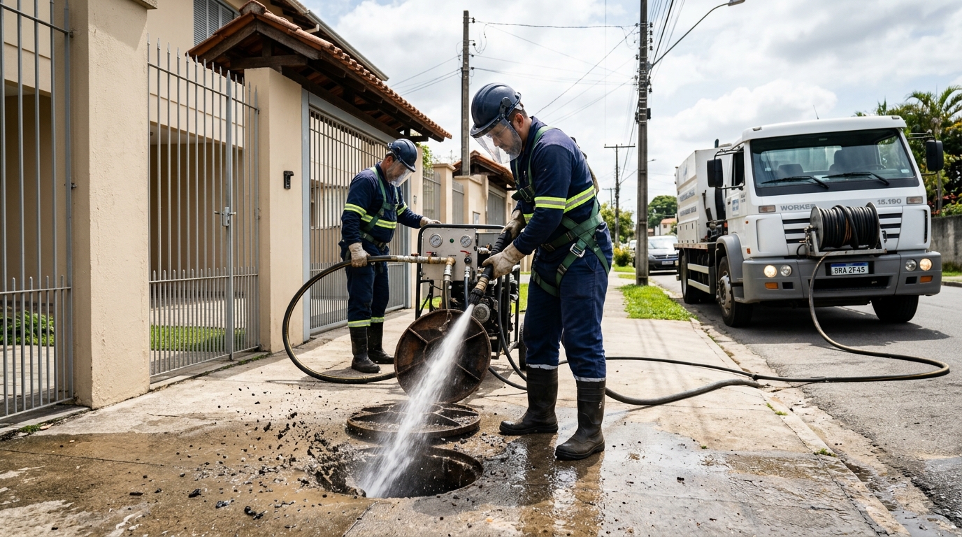 Hidrojateamento em Teresina-PI