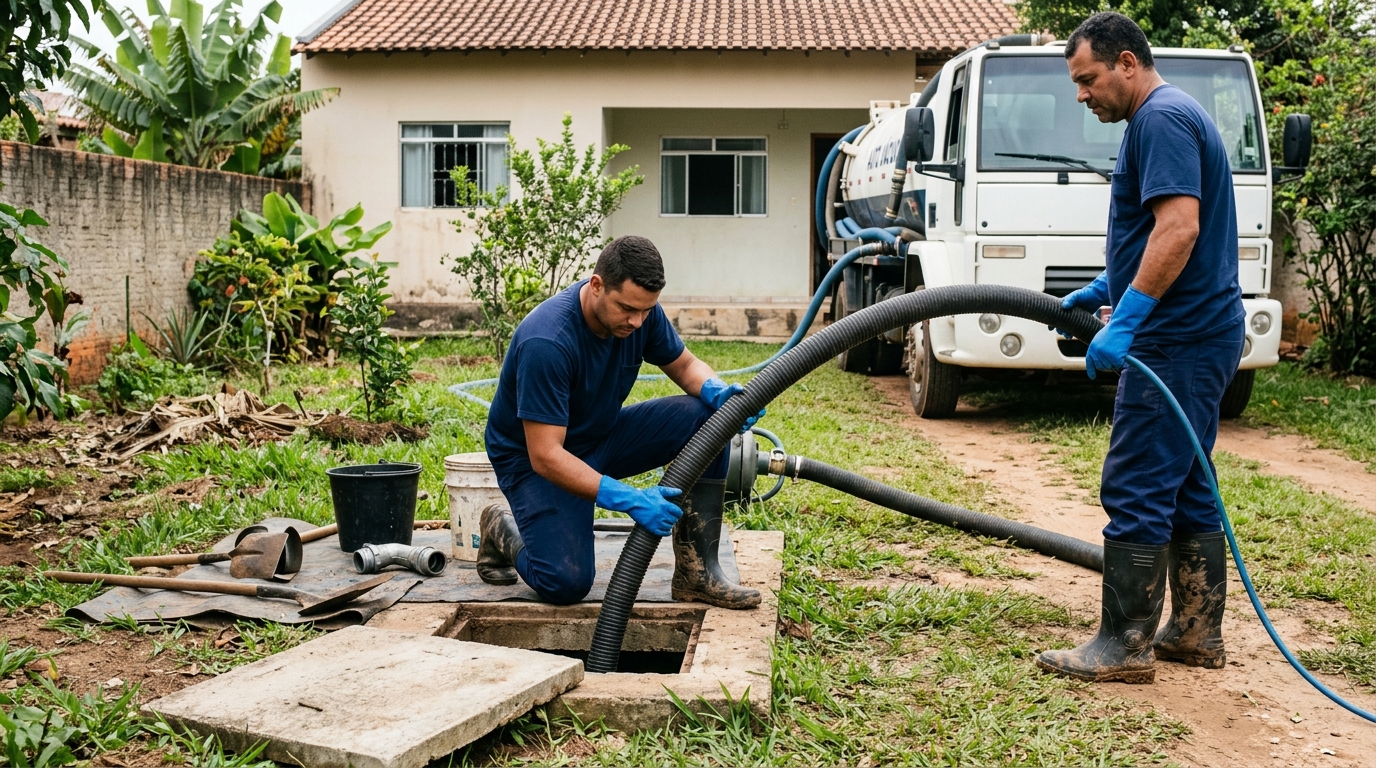 Esgotamento de fossa em Teresina-PI